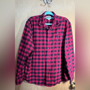 3- Amazon Basics Plaid Shirts size XL